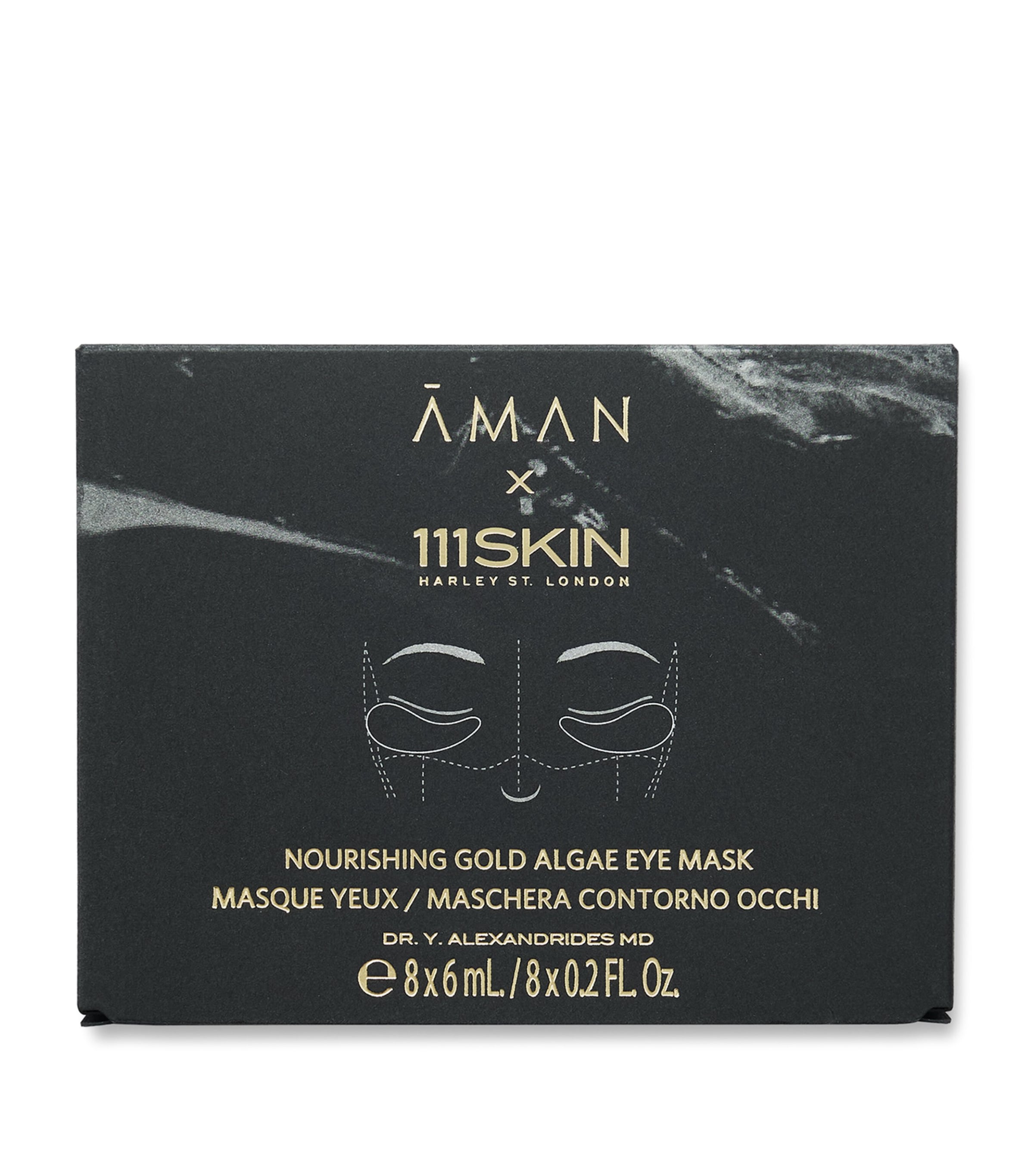 AMAN x 111SKIN Nourishing Gold Algae Eye Mask (8 x 6ml) | Skincare | Face Masks | Sheet Masks | Designers | Aman