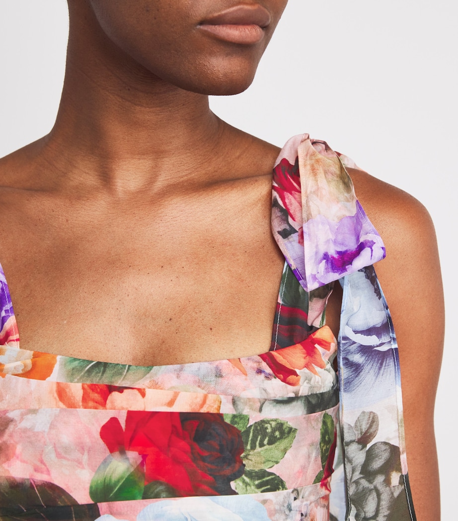 Cotton-Silk Haven Bustier Top K626 STORM FLORAL SM Image 6