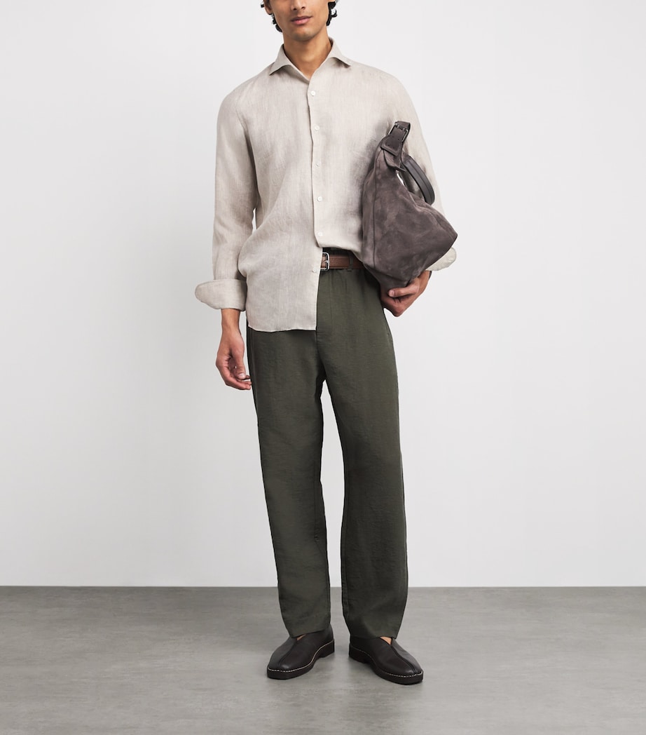 Linen Shirt OATMEAL Image 2