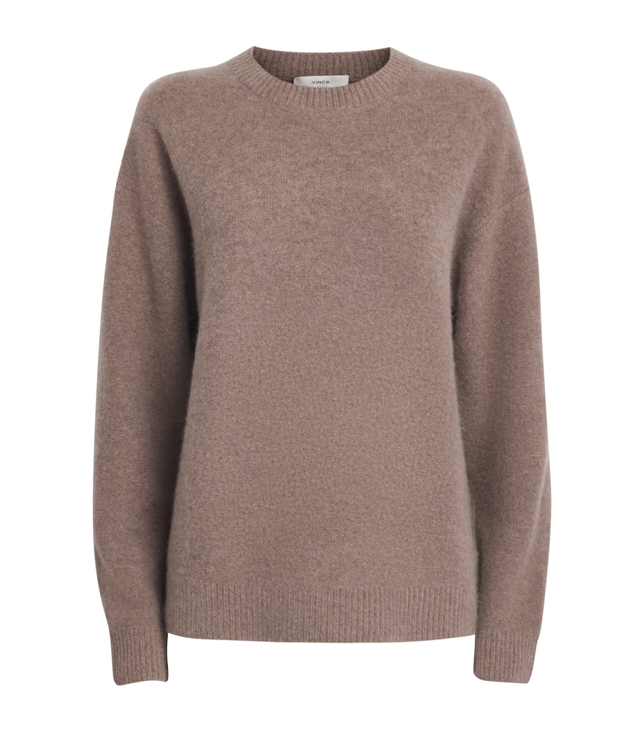 Vince Womens Boiled Cashmere Sweater H Doe Image 1