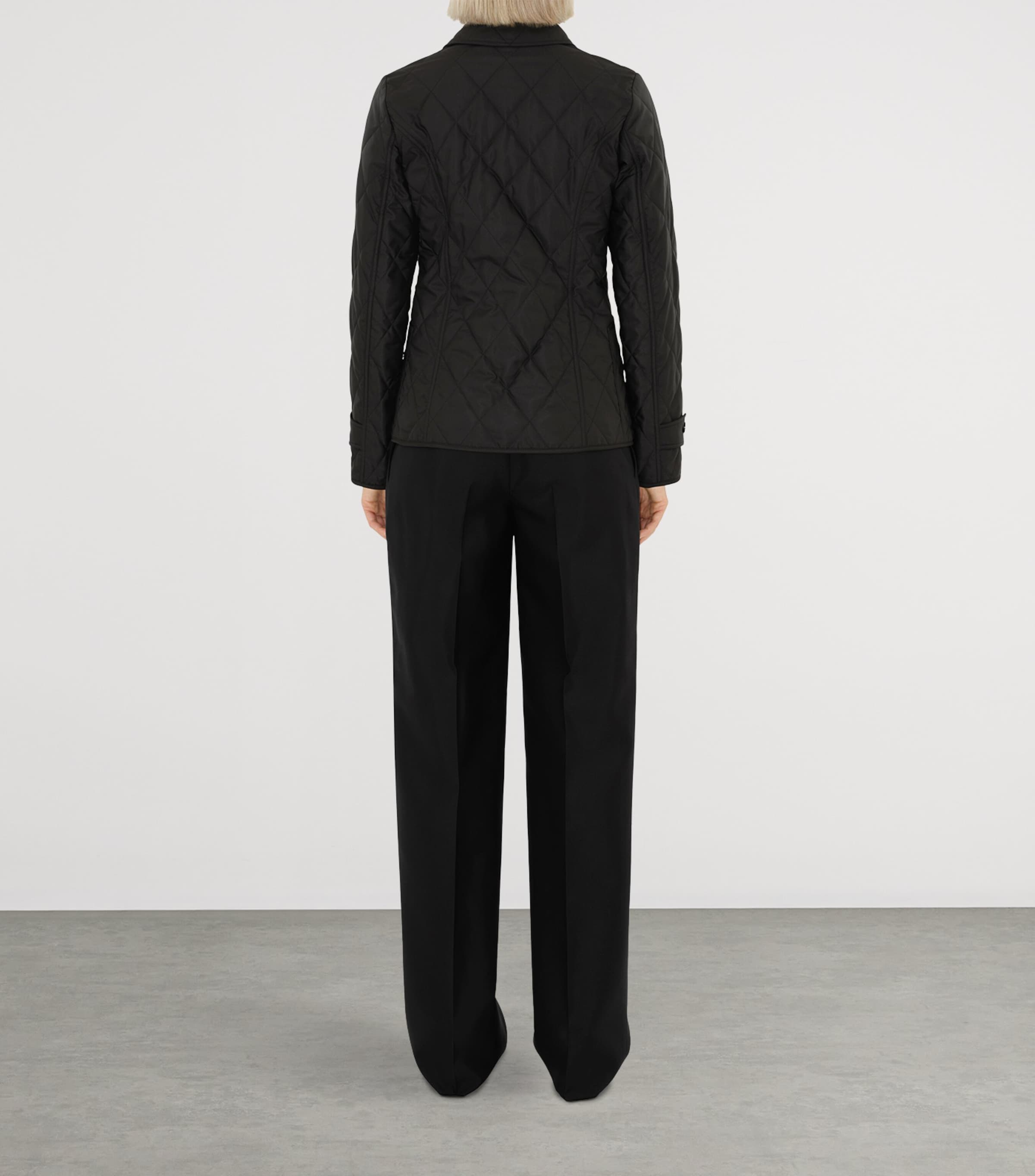 Burberry Womens Quilted Thermoregulated Jacket Black Image 4