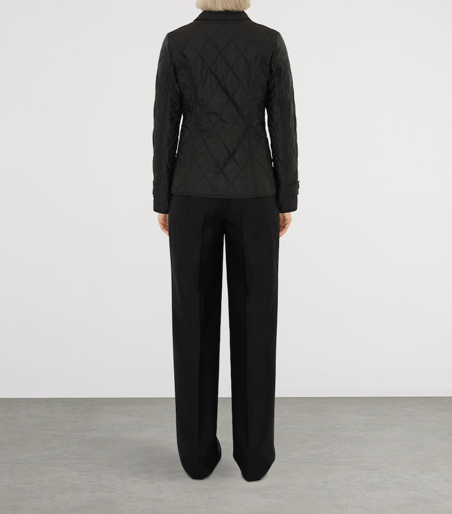 Burberry Womens Quilted Thermoregulated Jacket Black Image 4