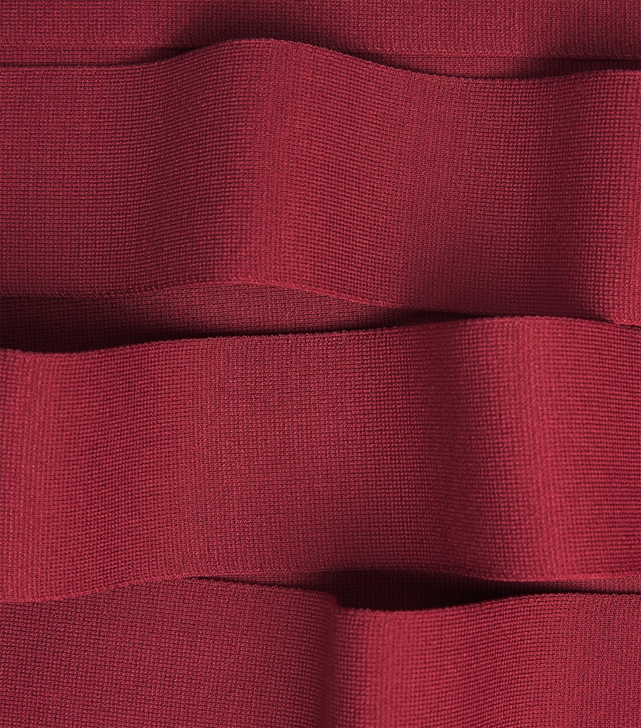 Milano-Knit Lagny Compact Midi Skirt CHERRY Image 5