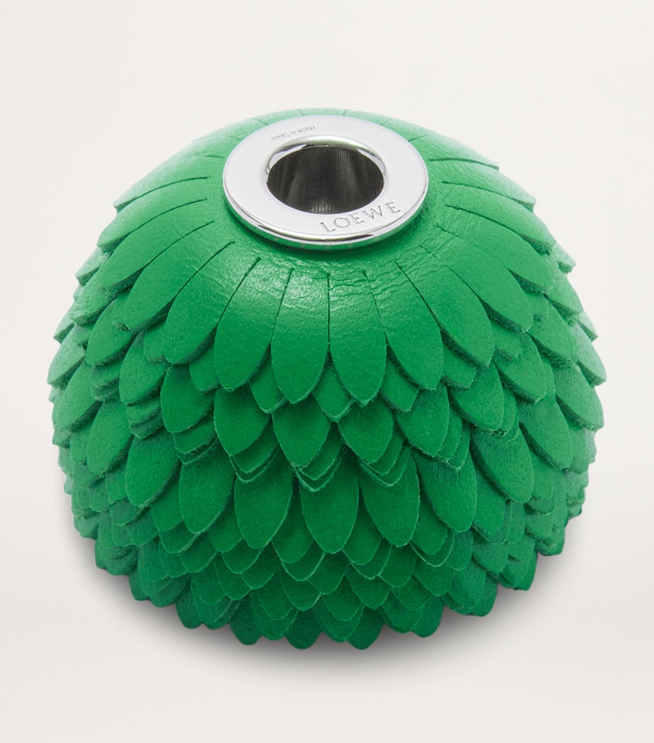 LOEWE Leather Flower Dice Charm Tropical Green Image 2