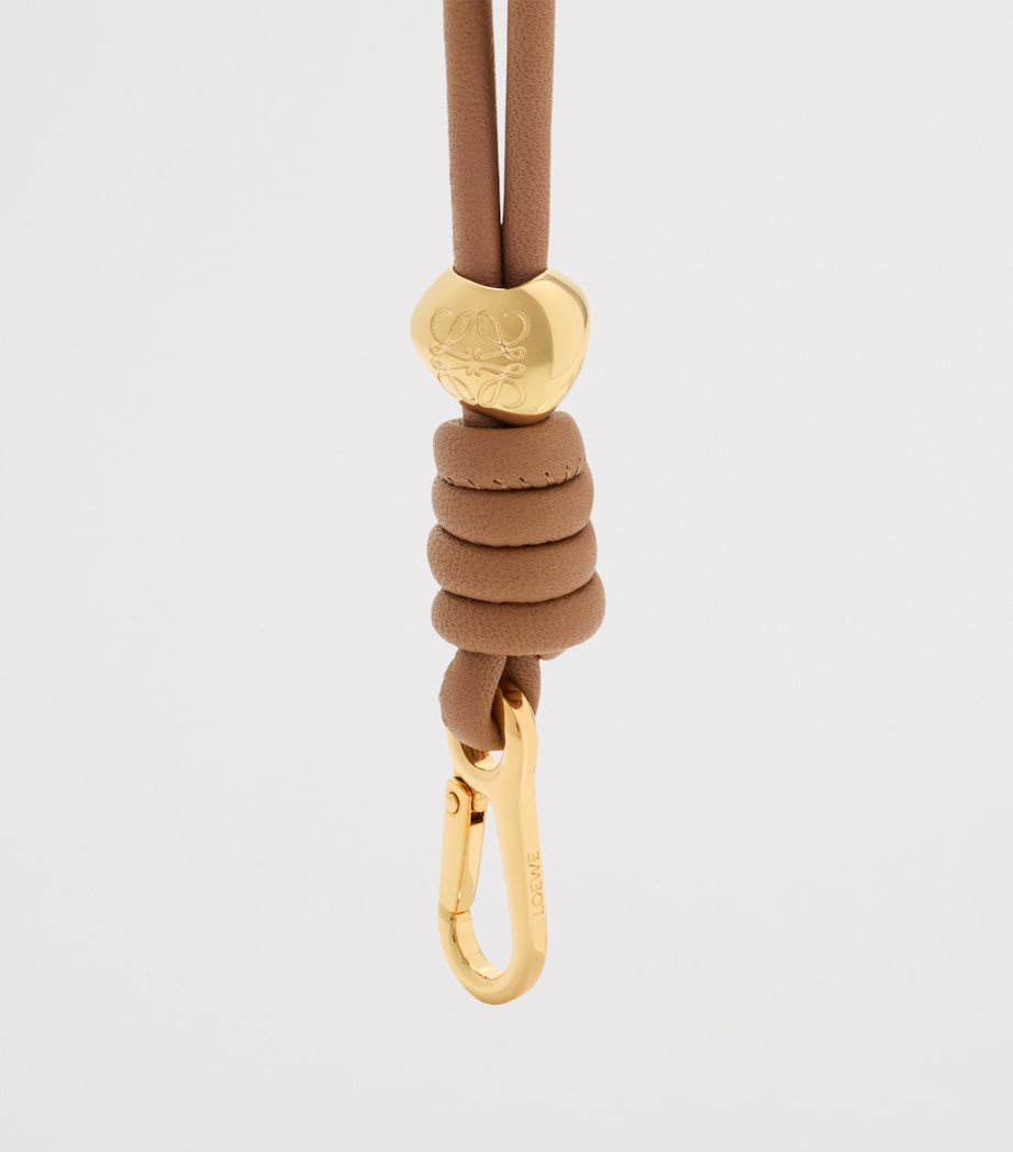 LOEWE Leather Wrist Strap Mocha Image 2