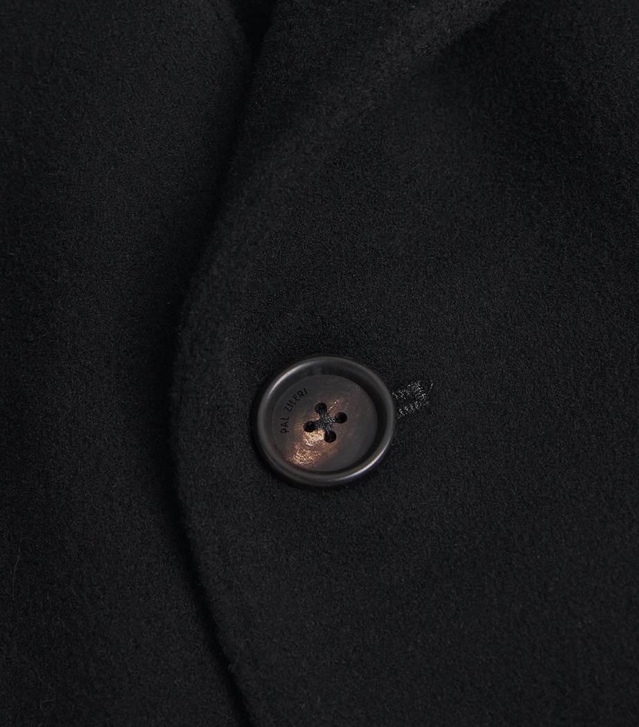 Wool Overcoat 20 BLACK Image 5