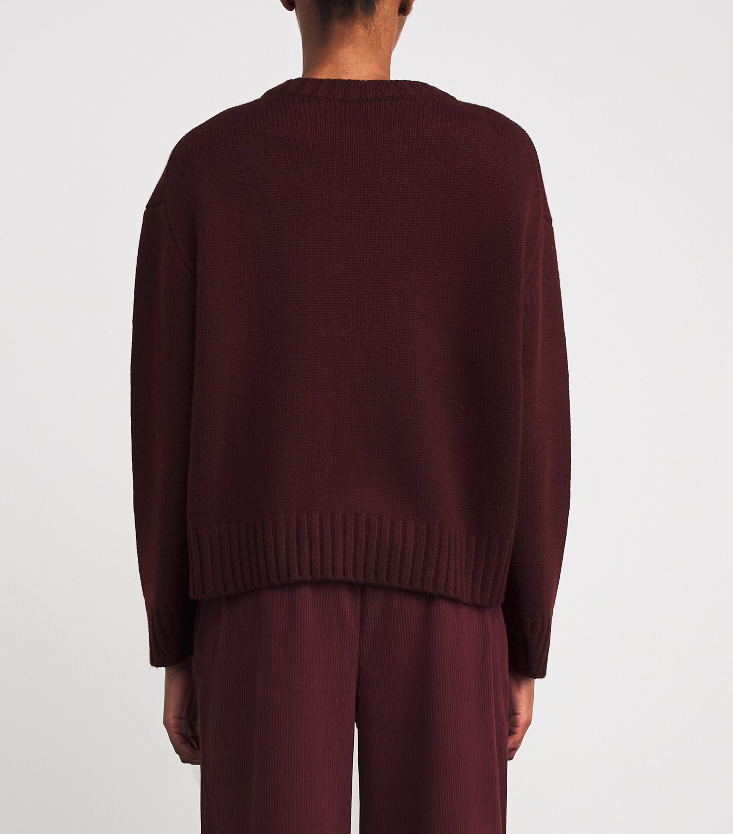 Cashmere Cru Sweater MAROON Image 4