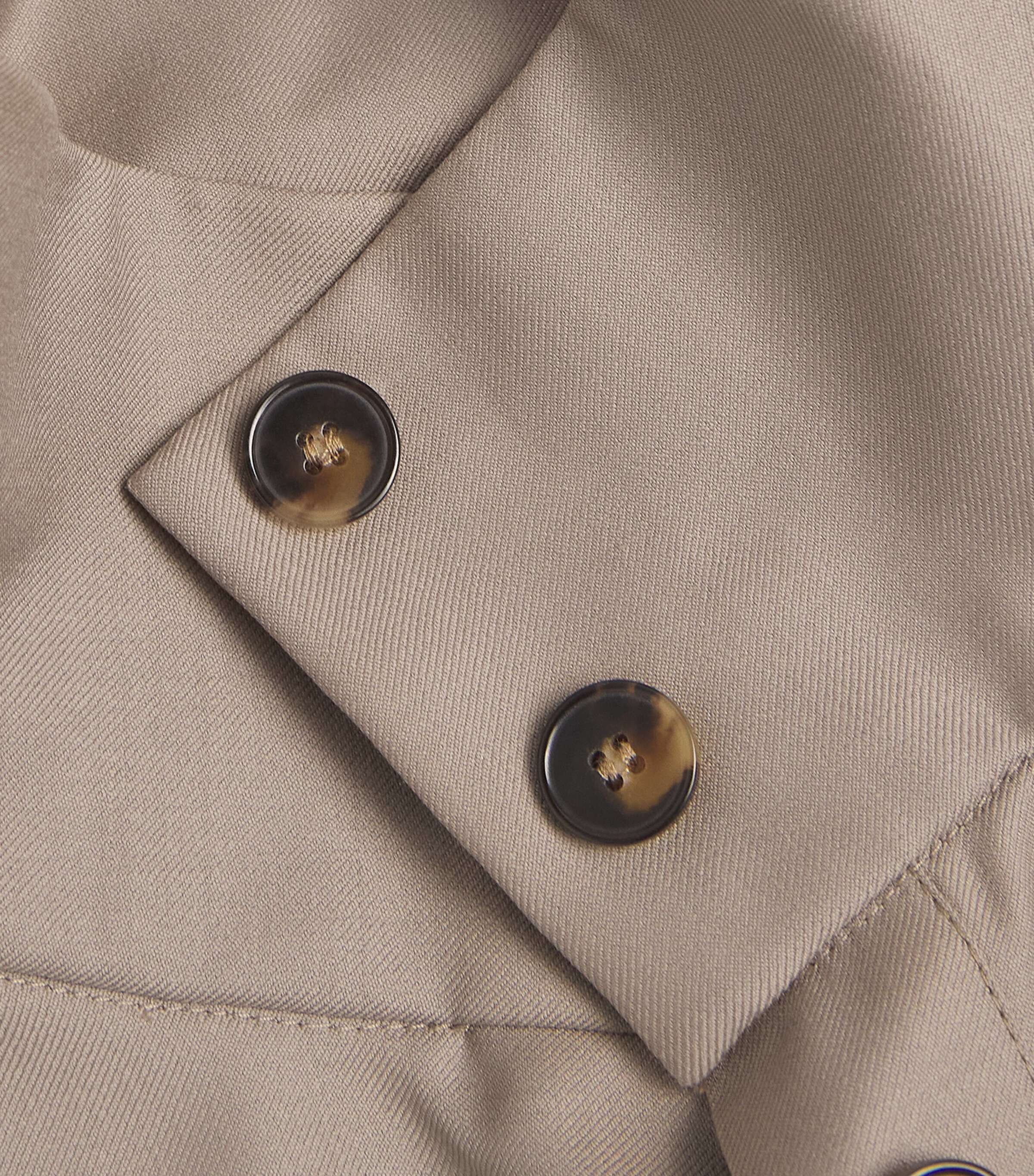Loulou de Saison Womens Virgin Wool Stand-Collar Jacket Taupe Image 5