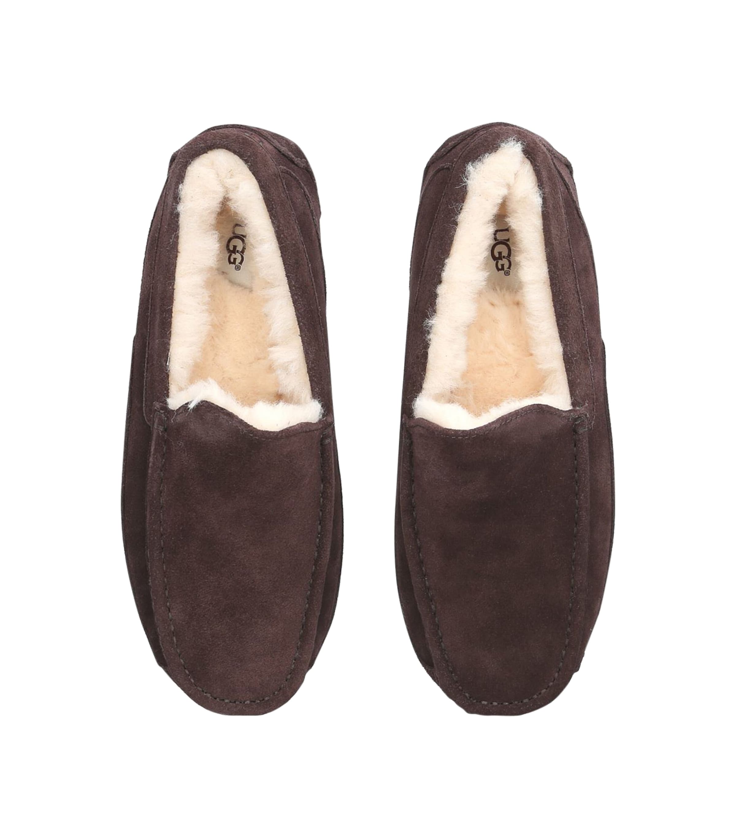 Suede Ascot Slippers DARK BROWN Image 5