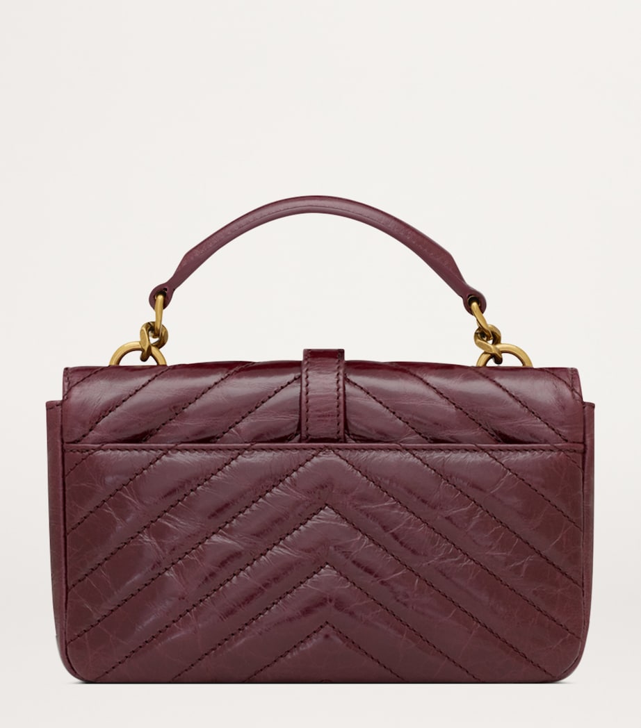 Leather College Top-Handle Bag 6193 Image 3