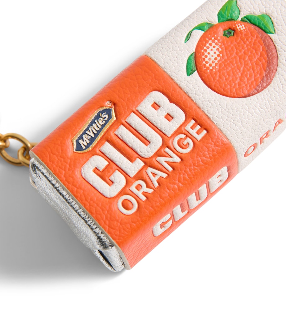 Leather McVitie's Club Orange Charm CLEMENTINE Image 4