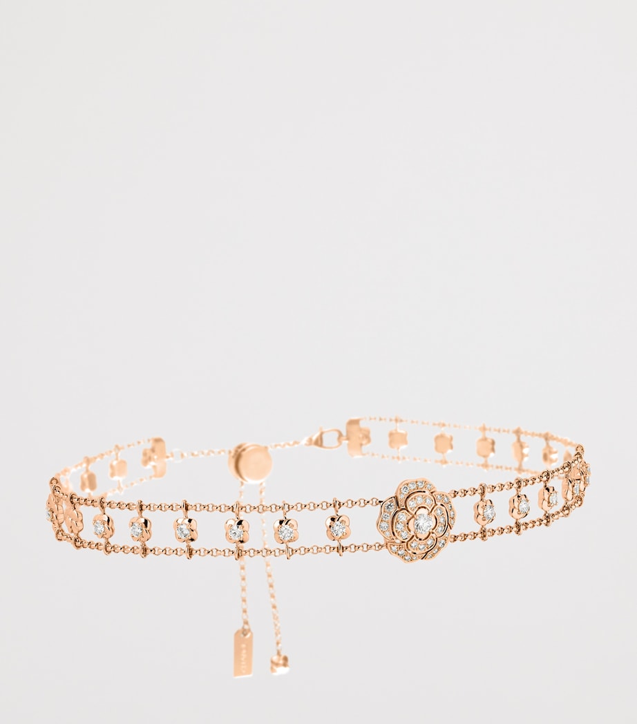CHANEL Rose Gold and Diamond Bouton de Camélia Supple Choker Rose Gold Image 3