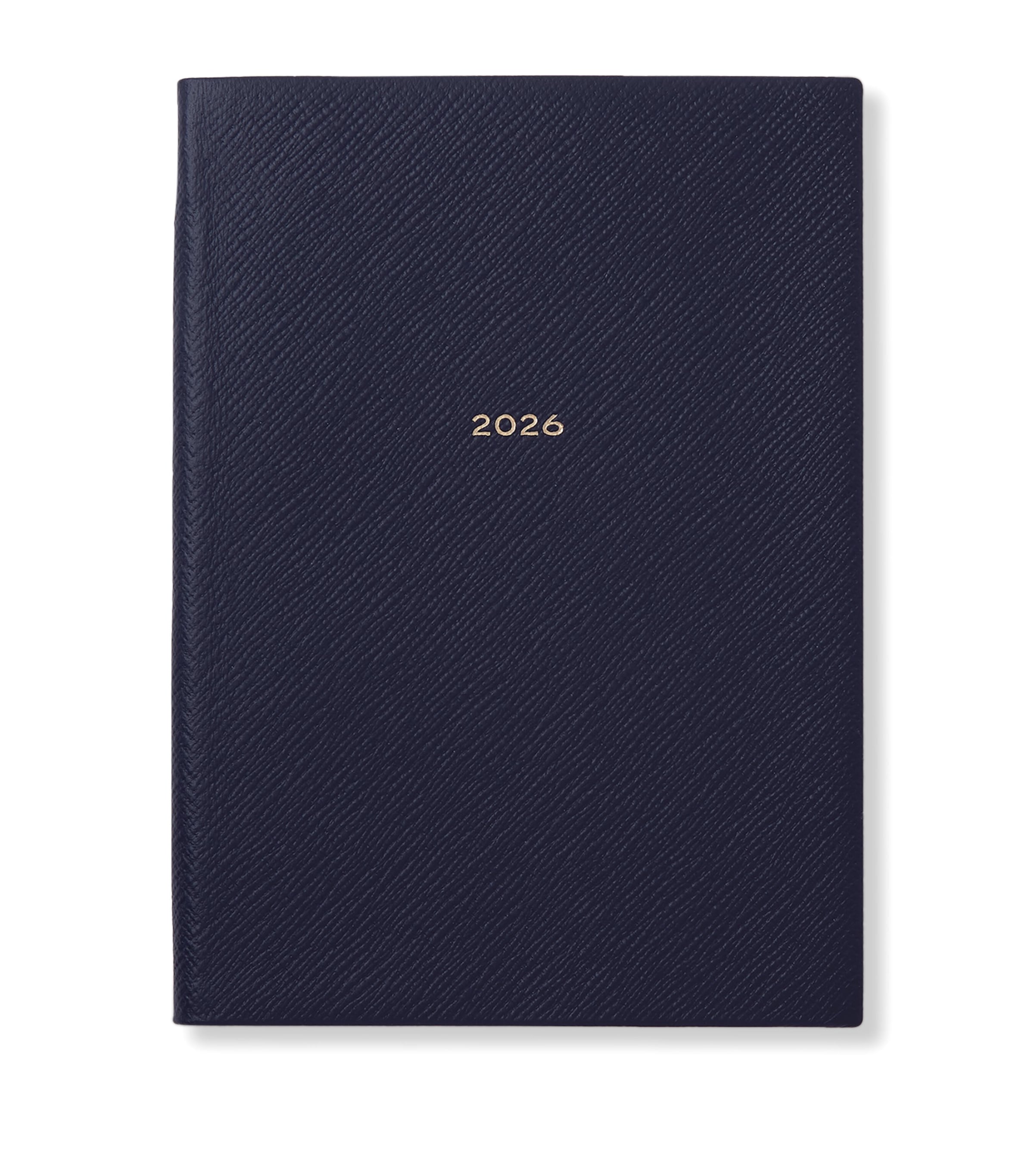 Smythson Leather Soho A5 2026 Diary In Blue