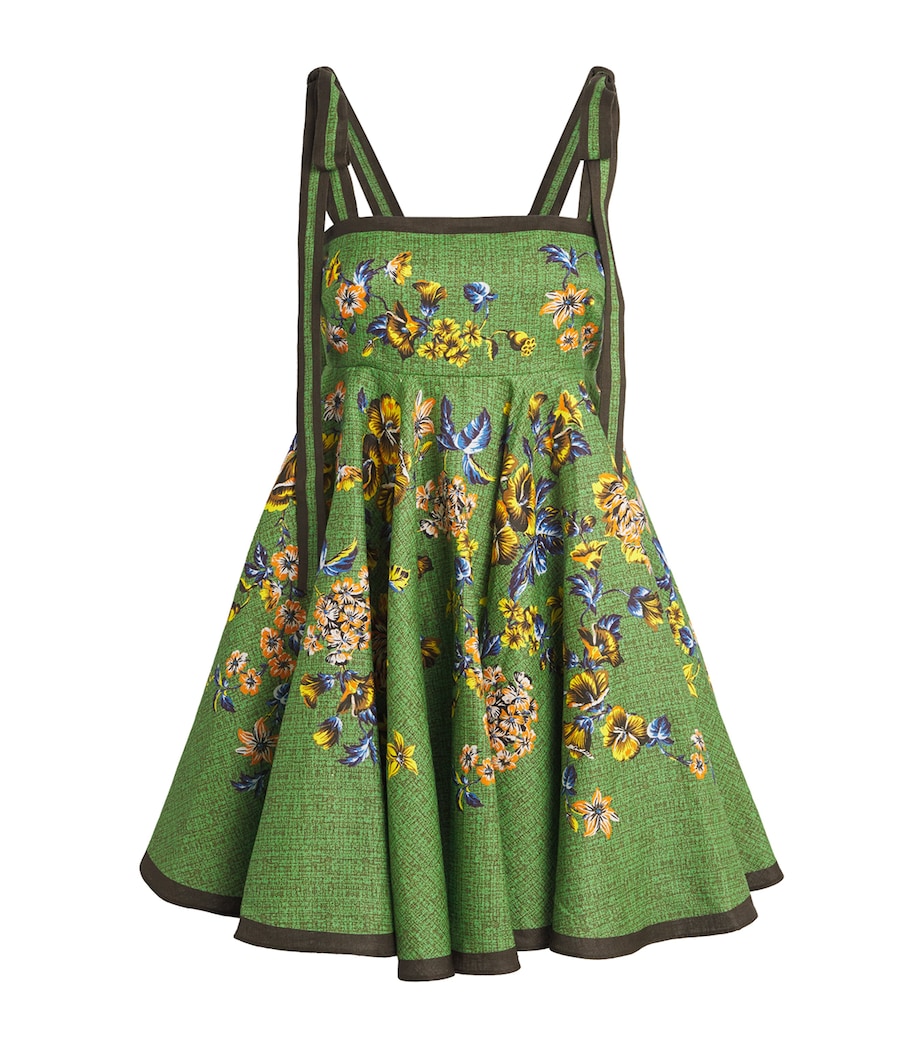 ALEMAIS Womens Linen Phyllis Mini Dress Image 1