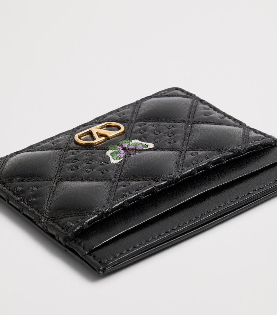Valentino Garavani Leather Flutterby Card Holder Image 4