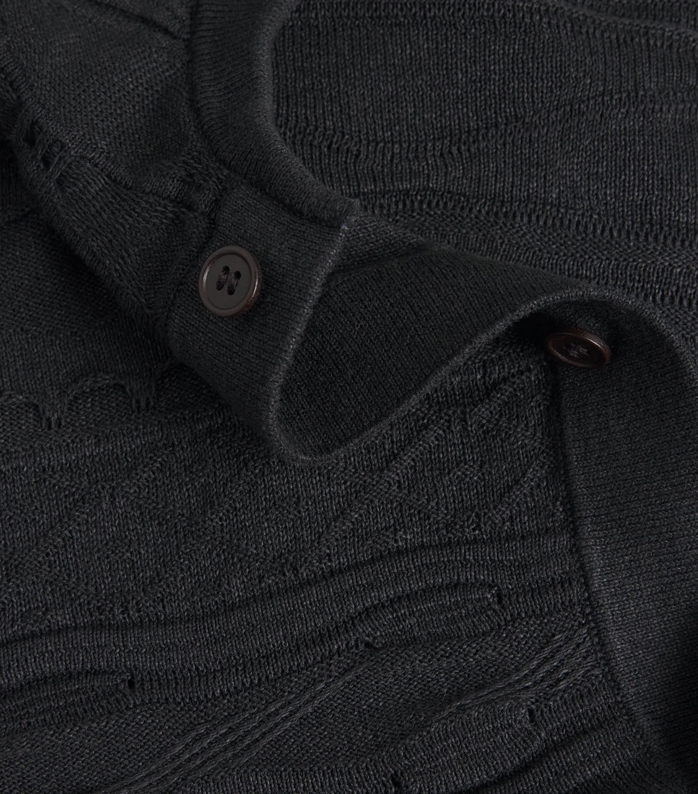 Knitted Long-Sleeve Henley Top UC001 Image 6