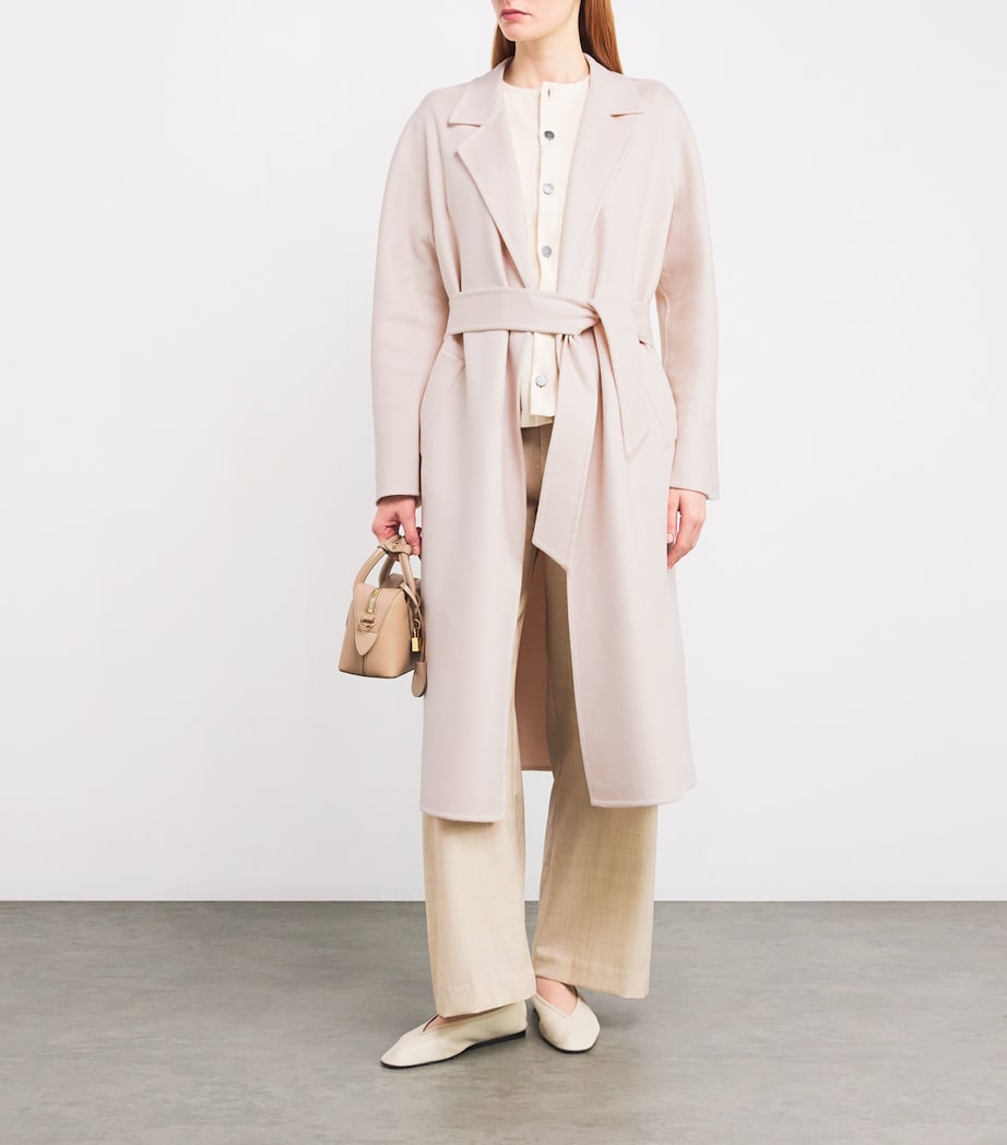 Cashmere Wrap Coat ROSE Image 2