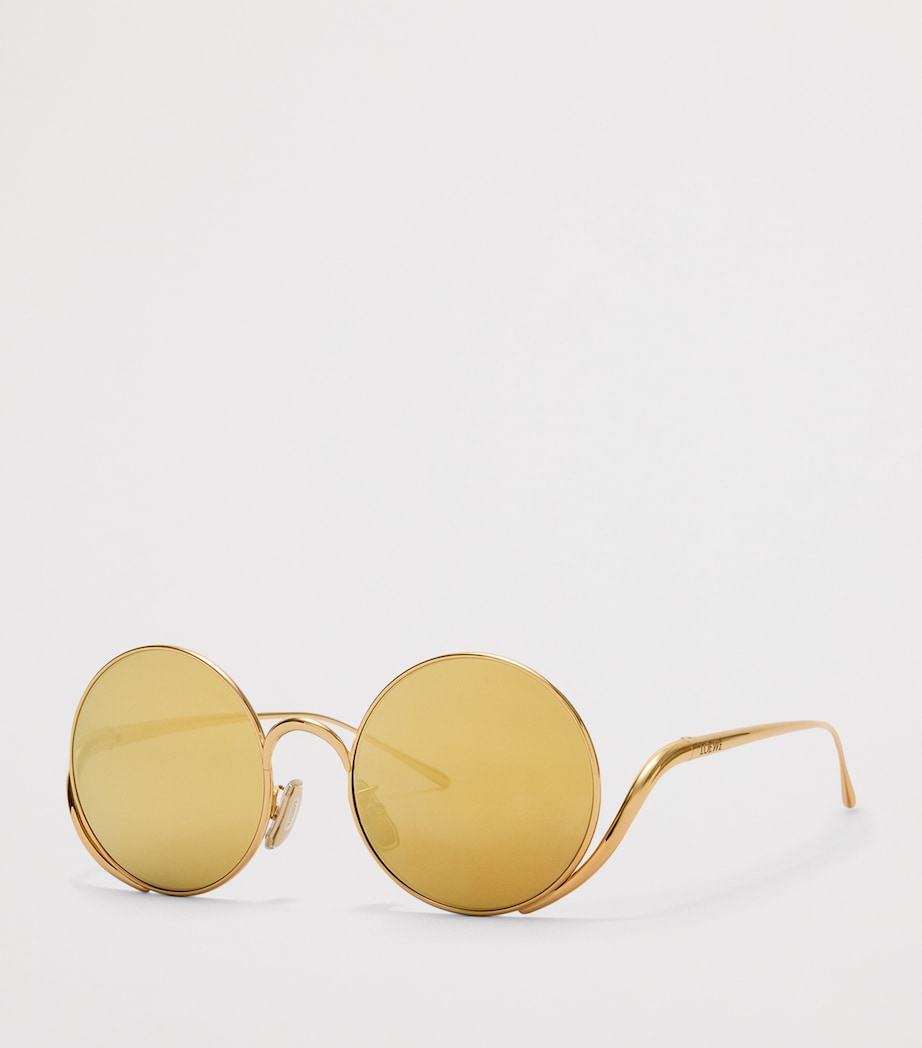 Round Island Sunglasses GOLD Image 2