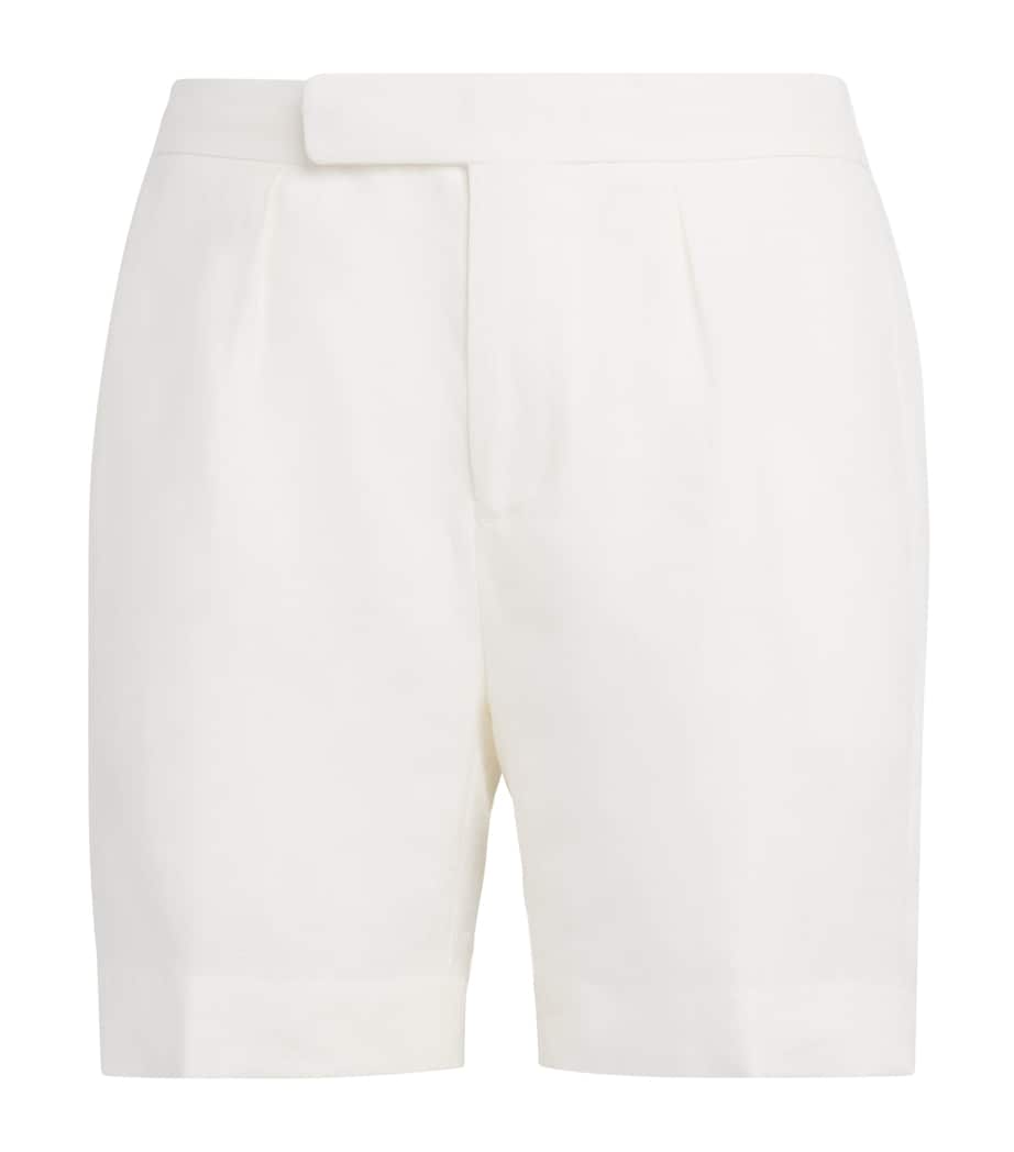 Linen Davis Shorts CREAM Image 1