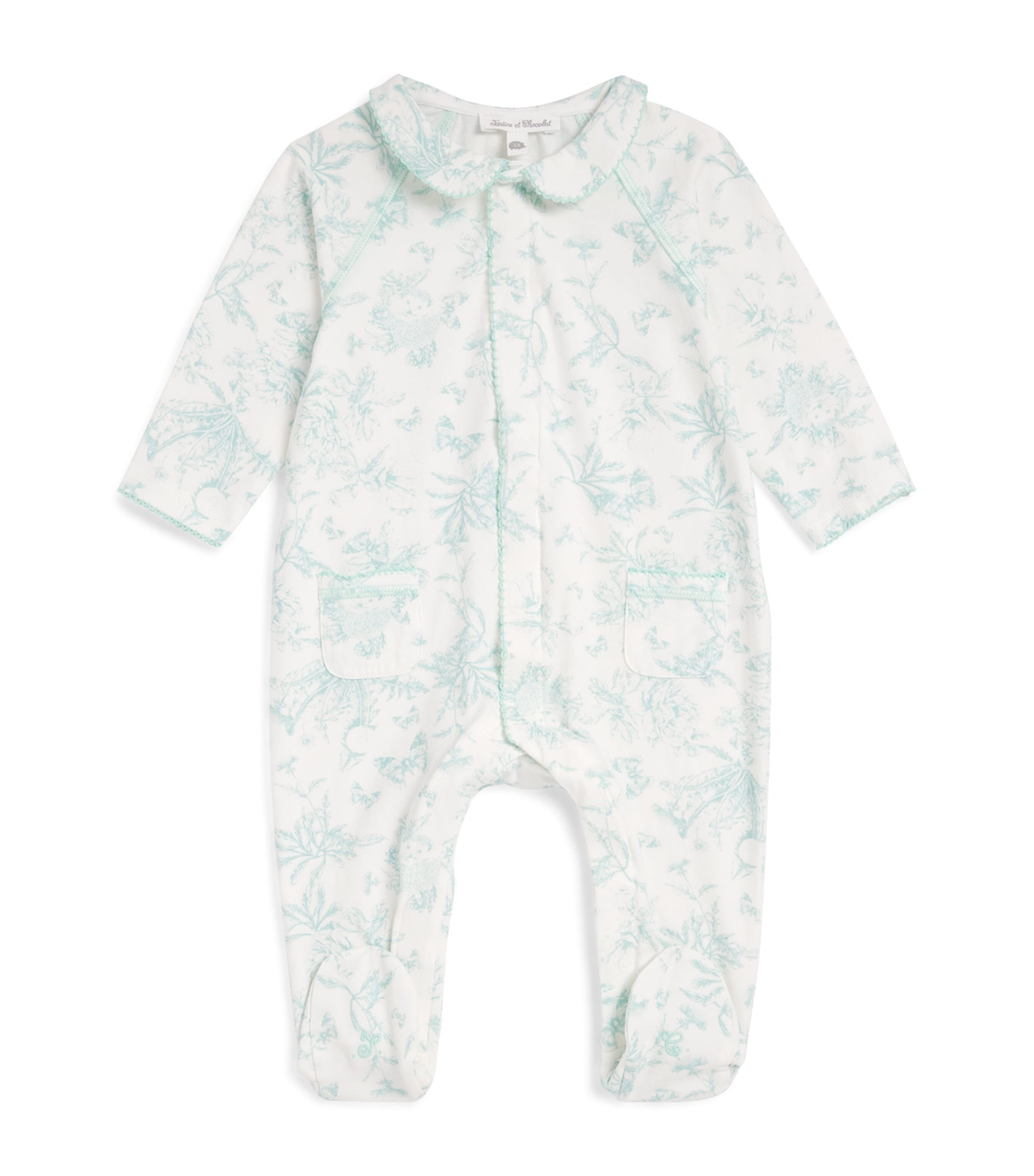 Tartine Et Chocolat Stretch-cotton All-in-one In White