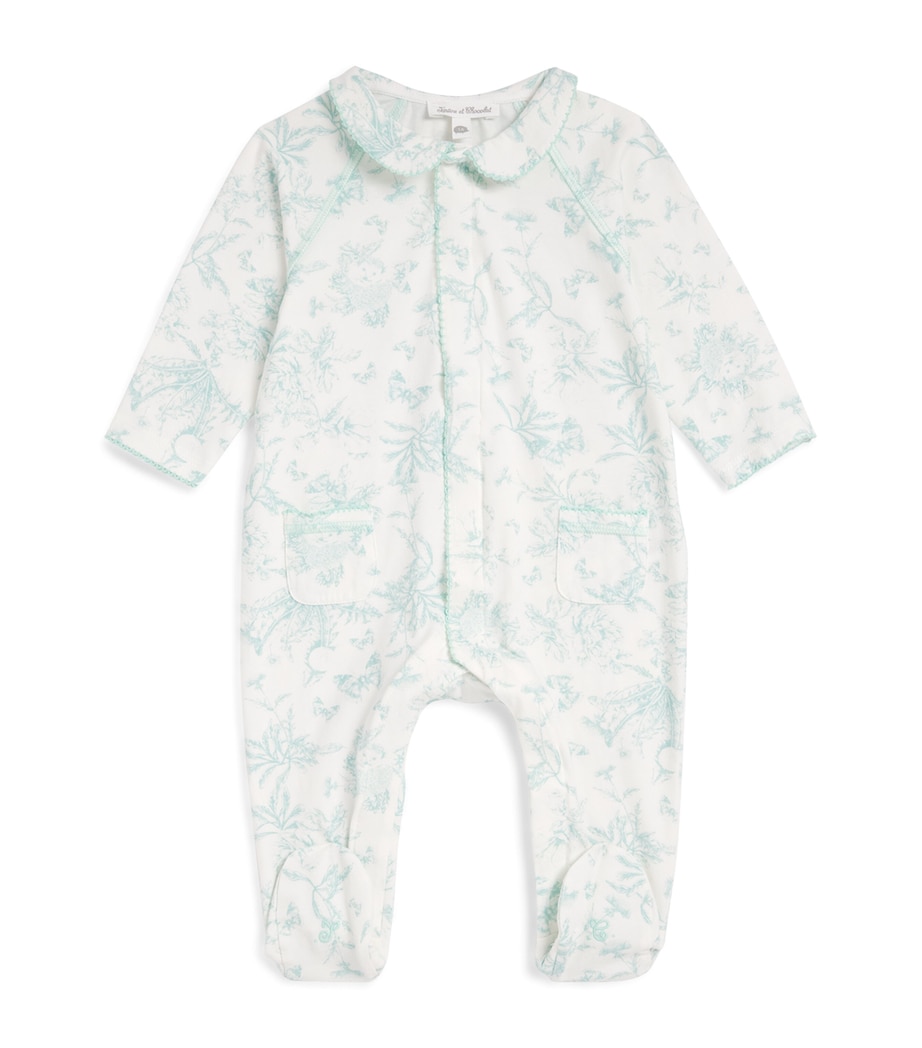 Stretch-Cotton All-In-One (0-2 Years) VERT D'EAU Image 1