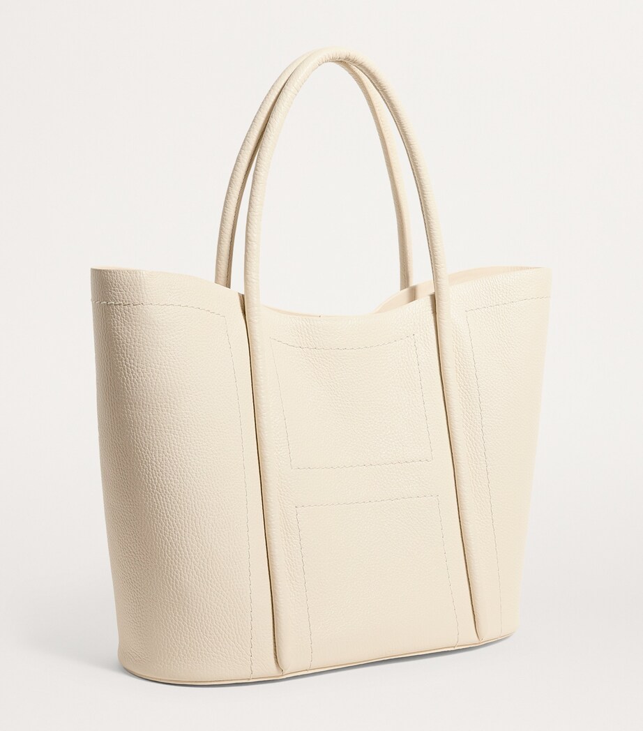 Harrods Leather Rope Tote Bag Birch Image 3