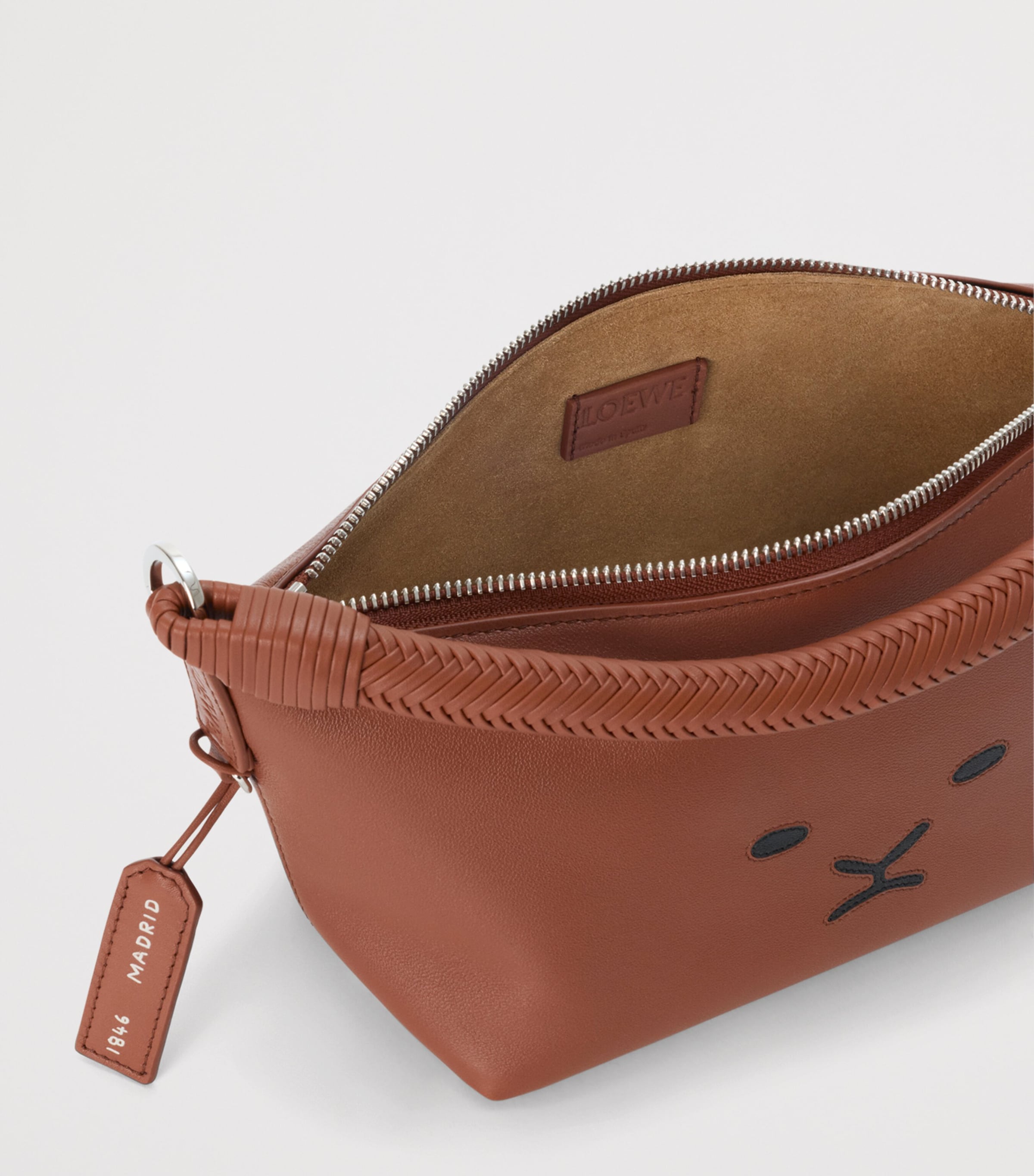 LOEWE Leather Cala 180 Top-Handle Bag Pecan Image 6