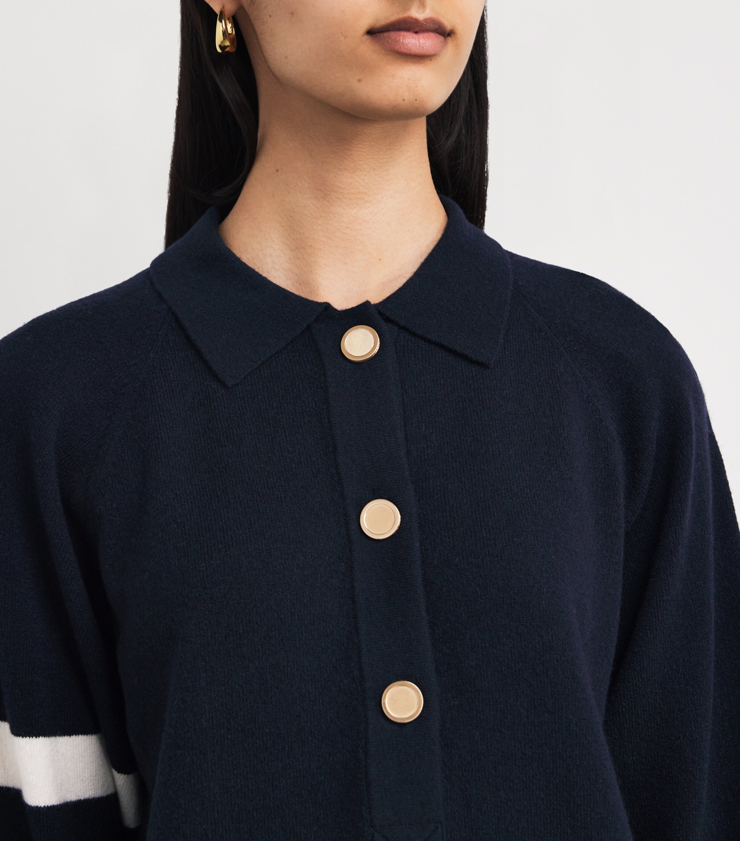 Wool-Blend Rugby Tunic Sweater NAVY MULTI Image 6