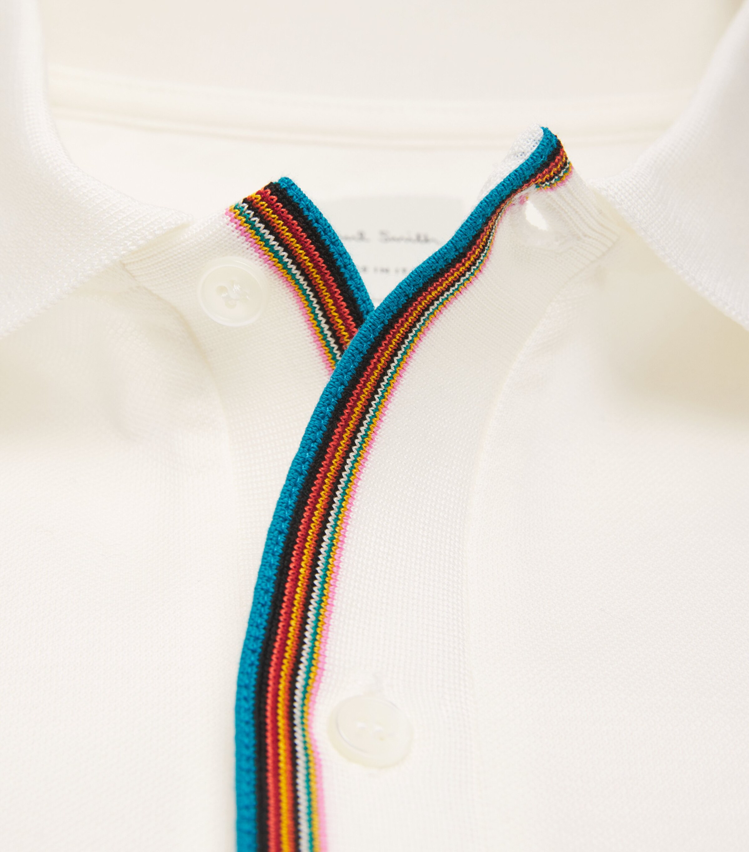 Paul Smith Mens Cotton Artist Stripe Polo Shirt Image 6