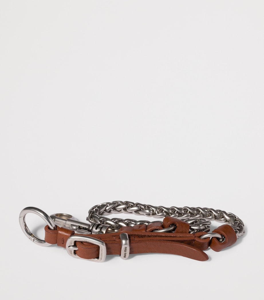 Miu Miu Leather Trick Keyring Image 2