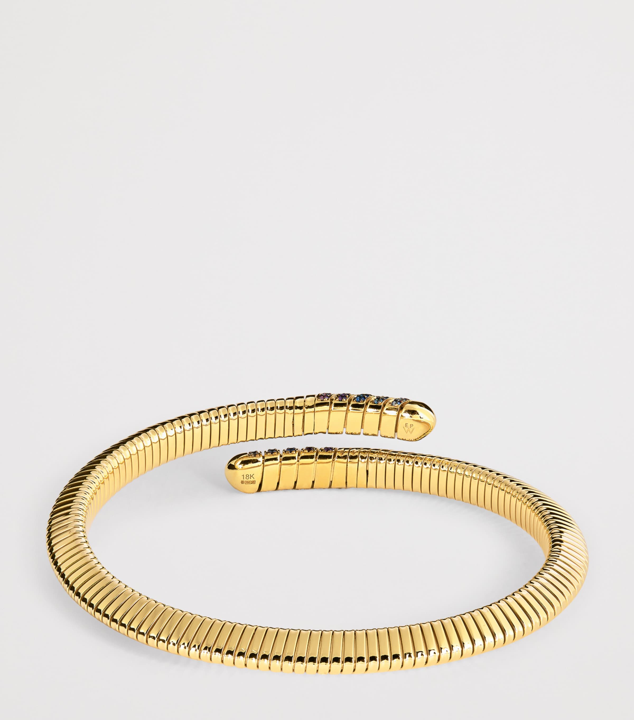 Yellow Gold and Sapphire Tubogas Bracelet YELLOW GOLD Image 3