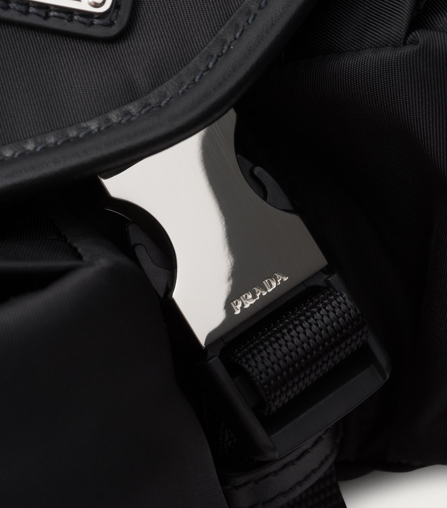 Small Re-Nylon and Calf Leather Belt Bag F0002 Image 6