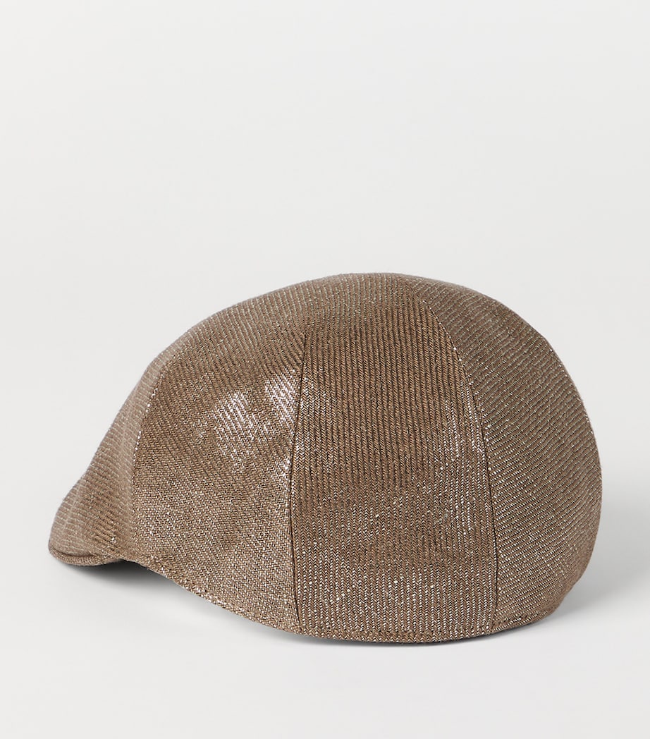 Linen Flat Cap C7084 Image 3