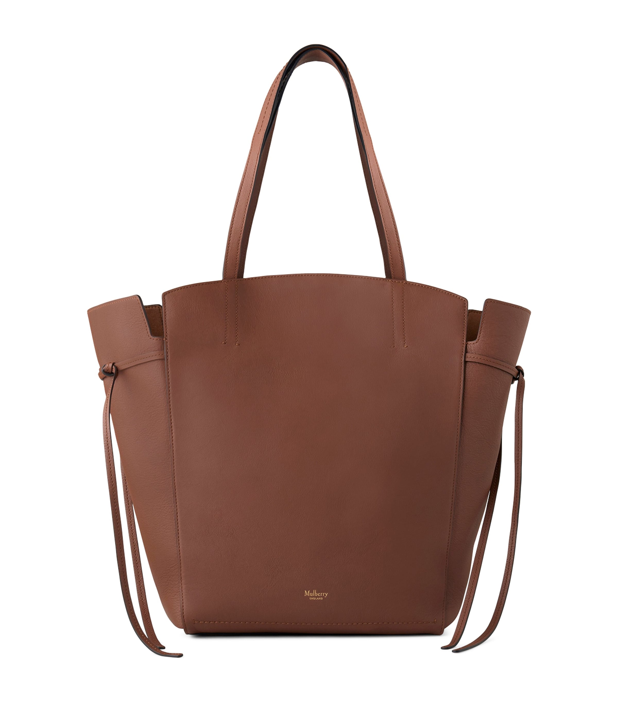 Shop Mulberry Leather Clovelly Tote Bag In Neutral