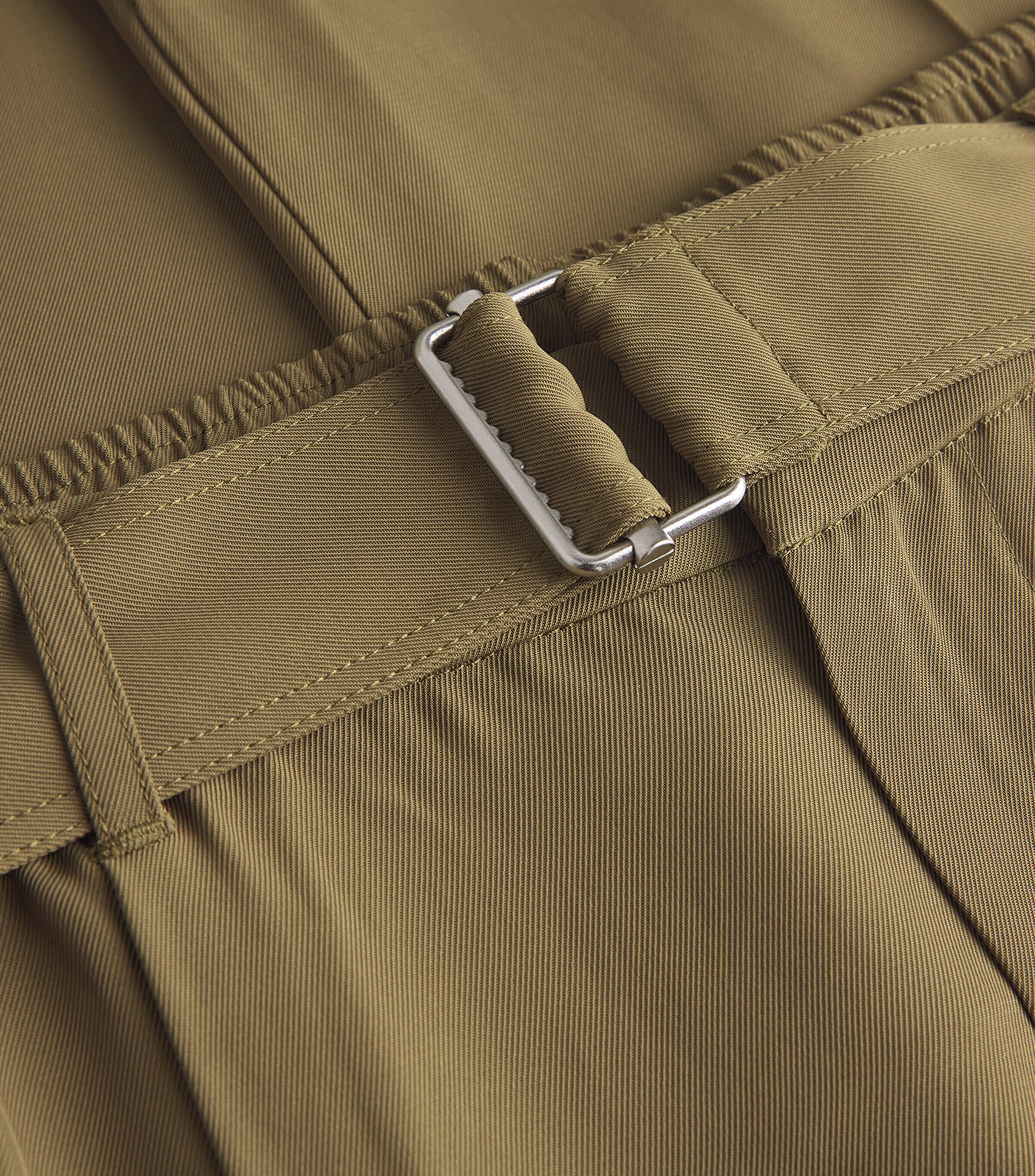 Simkhai Mens Belted Relaxed Elvis Trousers Olive Image 5