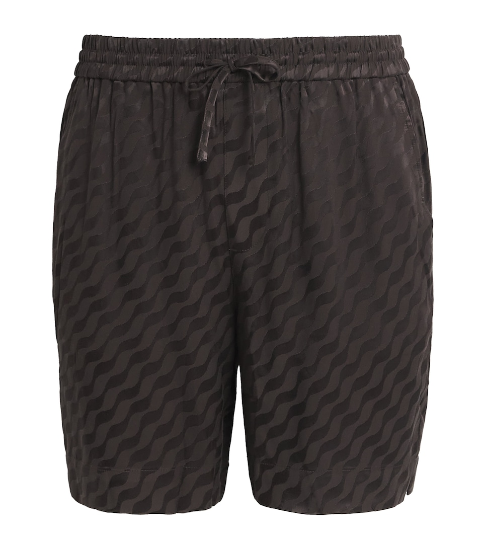 CHÉ Jacquard Tidello Swim Shorts Chocolate Brown