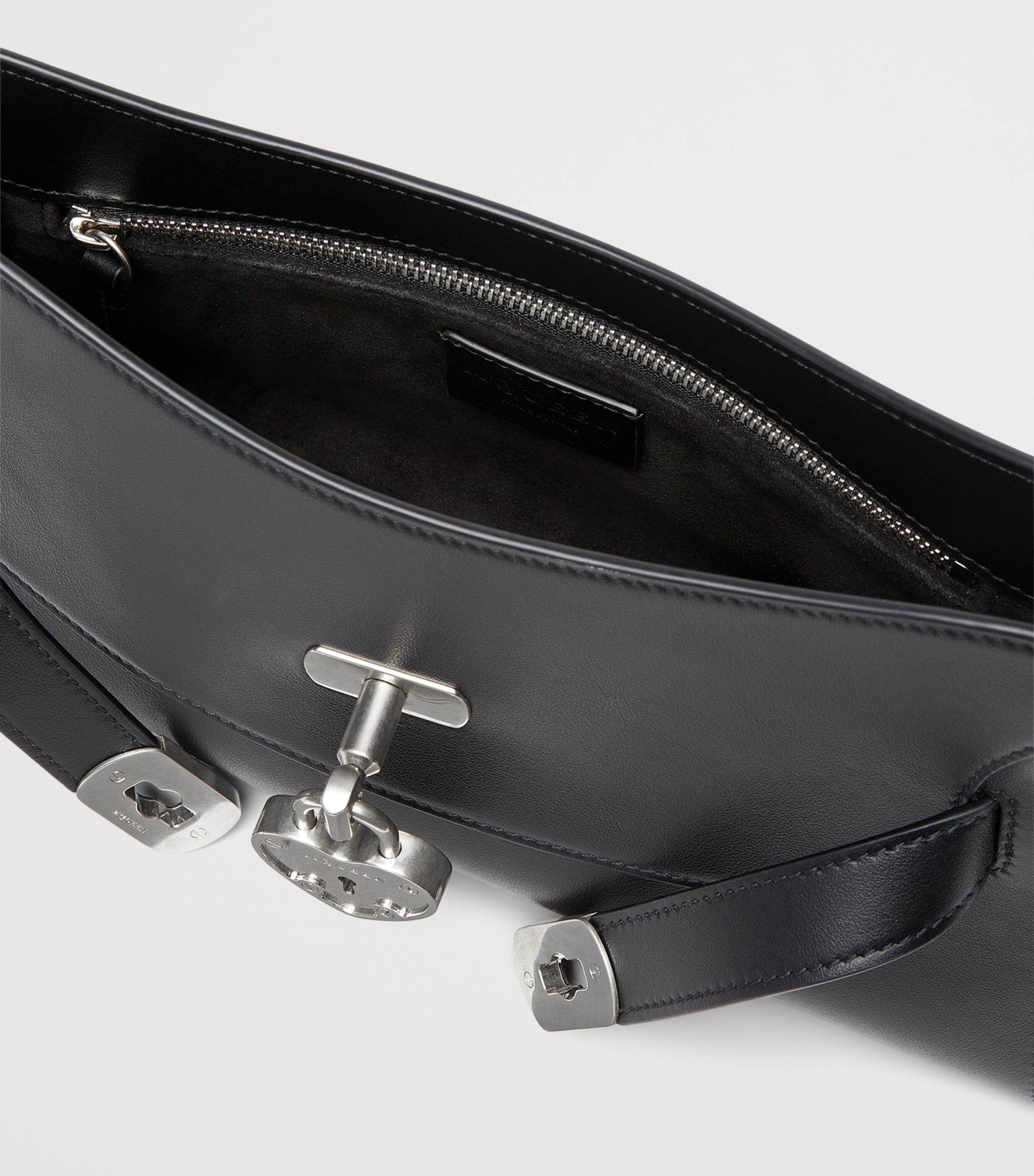 McQueen Mini Leather Locke Shoulder Bag Image 5