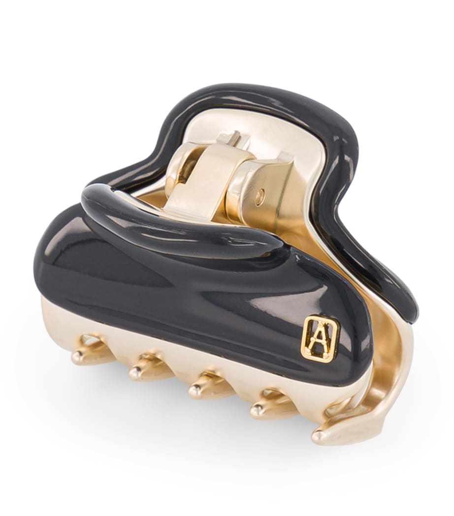 Gold-Plated Claw Hair Clip N3- NOIR B/OR Image 2