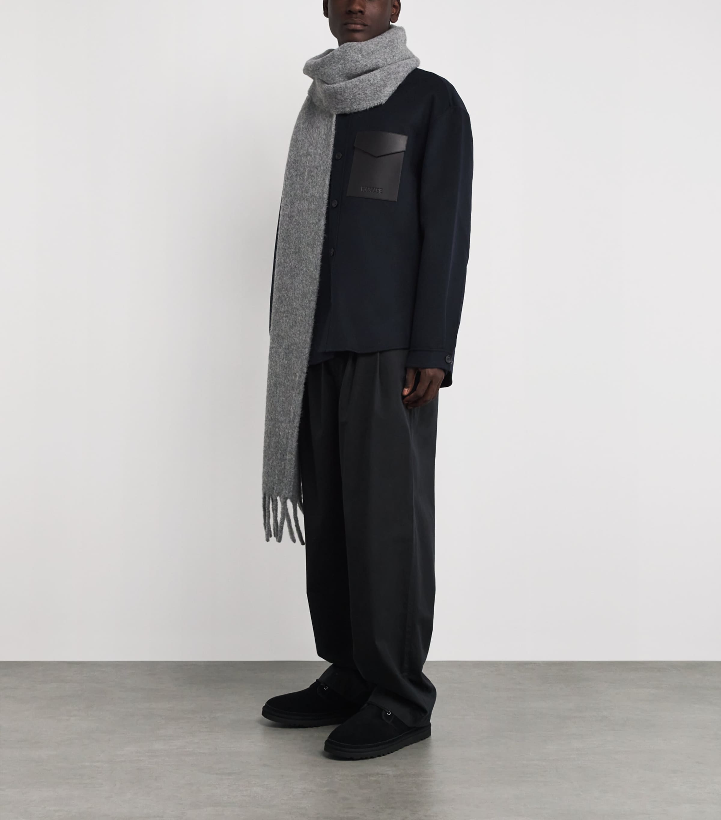 Wool Emmanuel Overshirt NAVY A Image 2