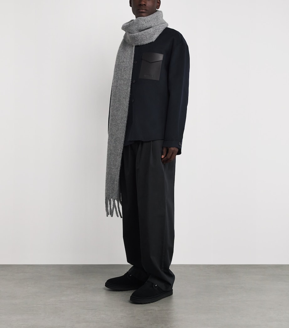 Wool Emmanuel Overshirt NAVY A Image 2