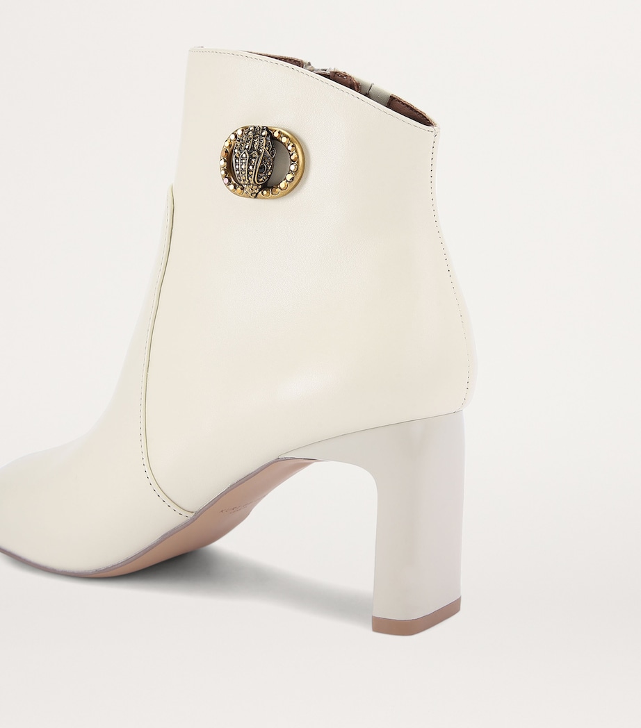 Leather Square-Toe Chelsea Boots BONE Image 2