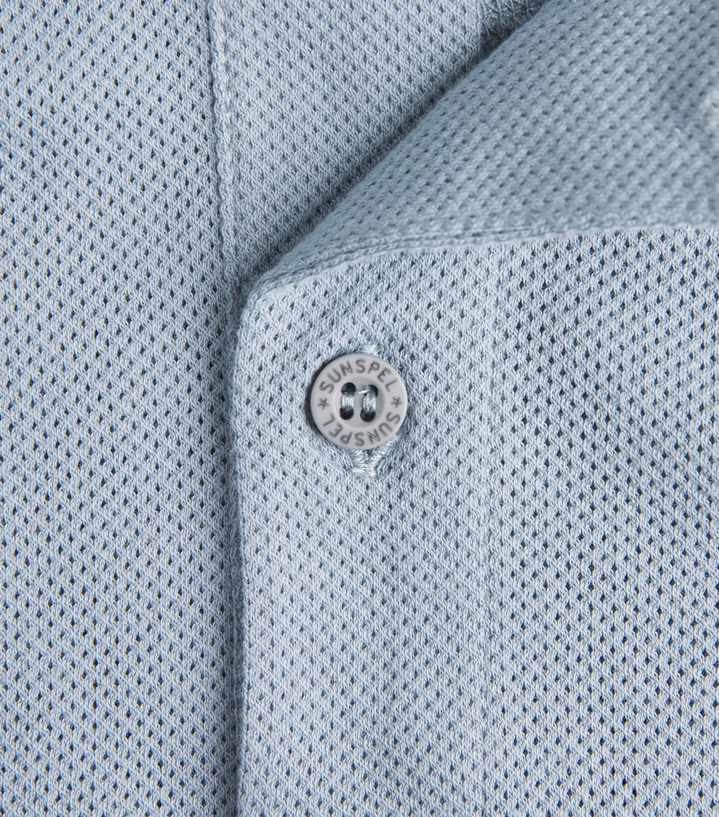 Supima Cotton Riviera Polo Shirt BUWT STONE BLUE Image 5