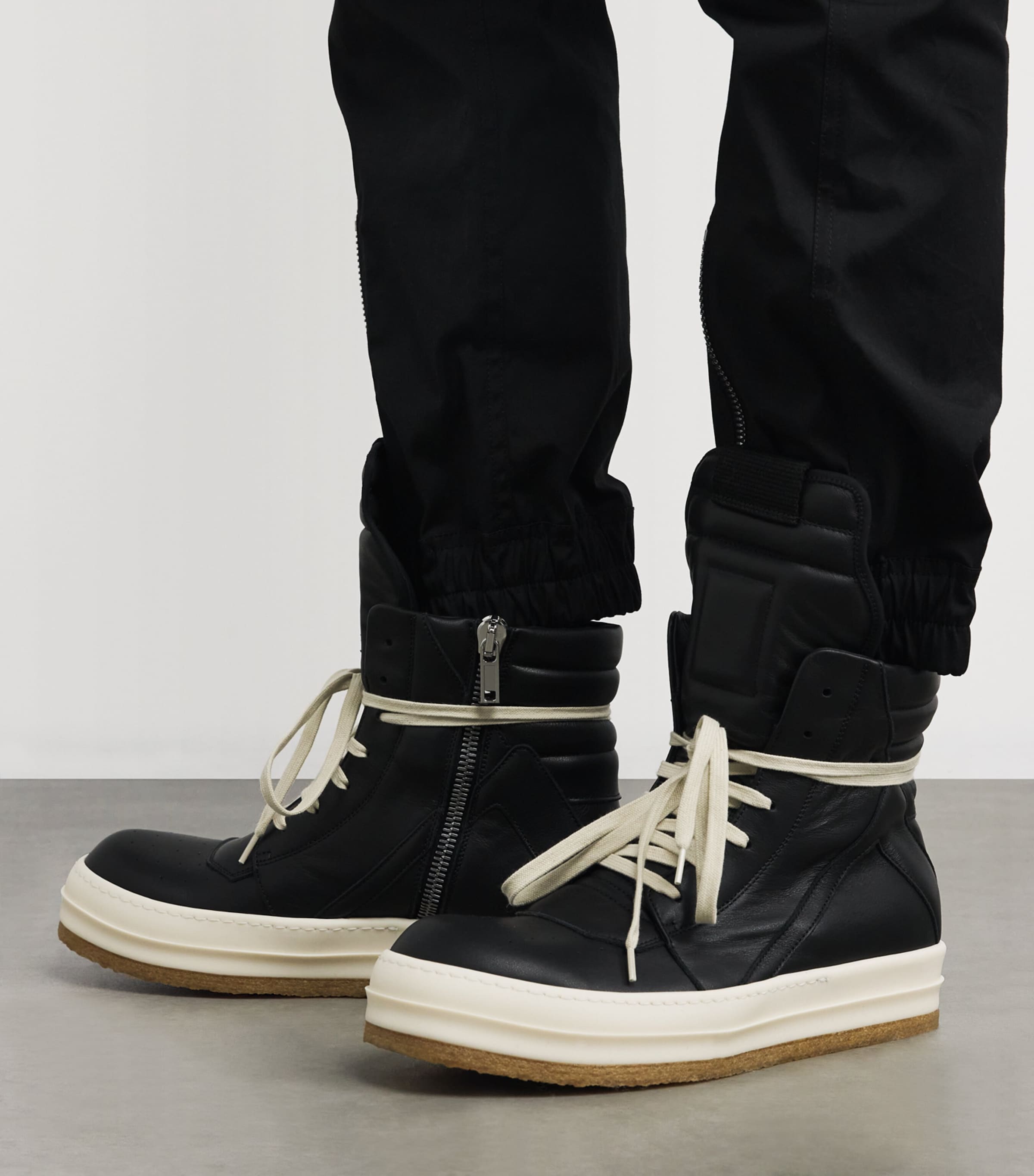 Rick Owens Geobasket High-Top Sneakers | Harrods US
