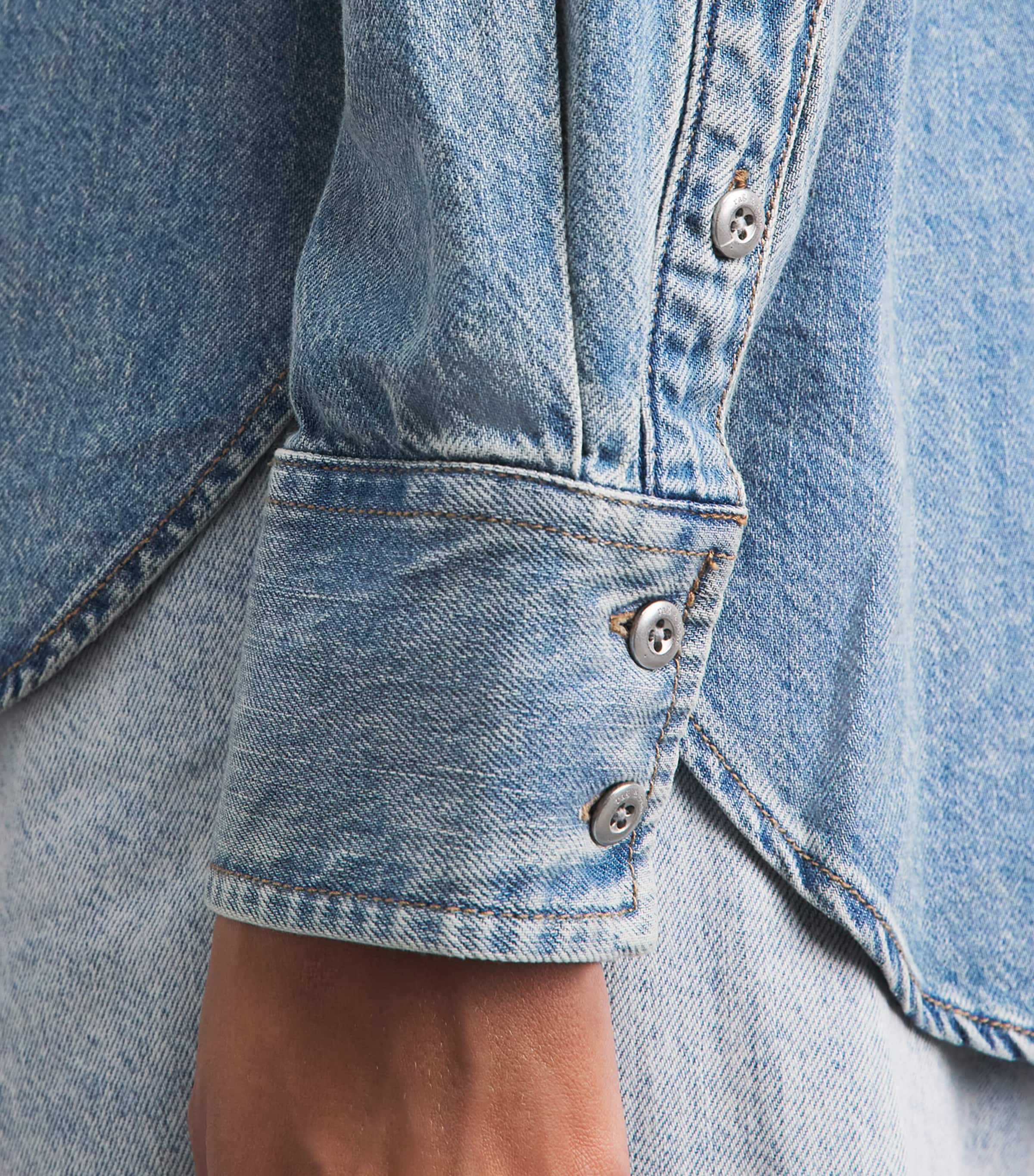 Rag & Bone Womens Connie Denim Shirt Everglade Image 3