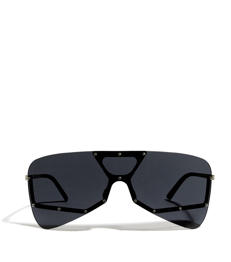 Rick Owens Shield Sunglasses Slr Tmpl/bk Lns Image 1