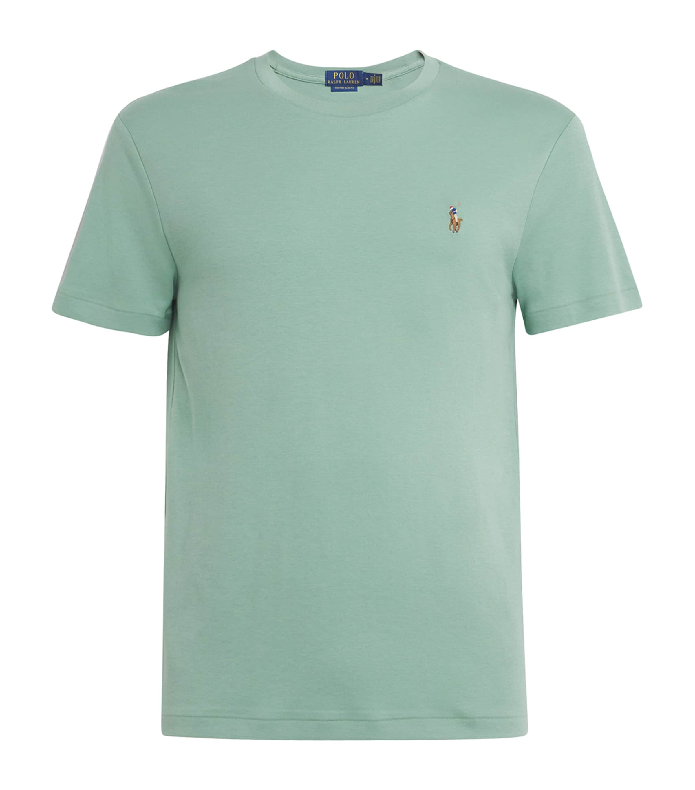 Polo Ralph Lauren Mens Pima Cotton Polo Pony T-Shirt Faded Mint Image 1