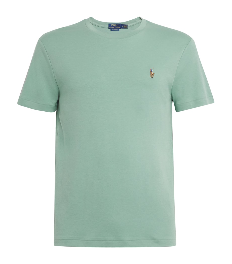 Polo Ralph Lauren Mens Pima Cotton Polo Pony T-Shirt Faded Mint Image 1