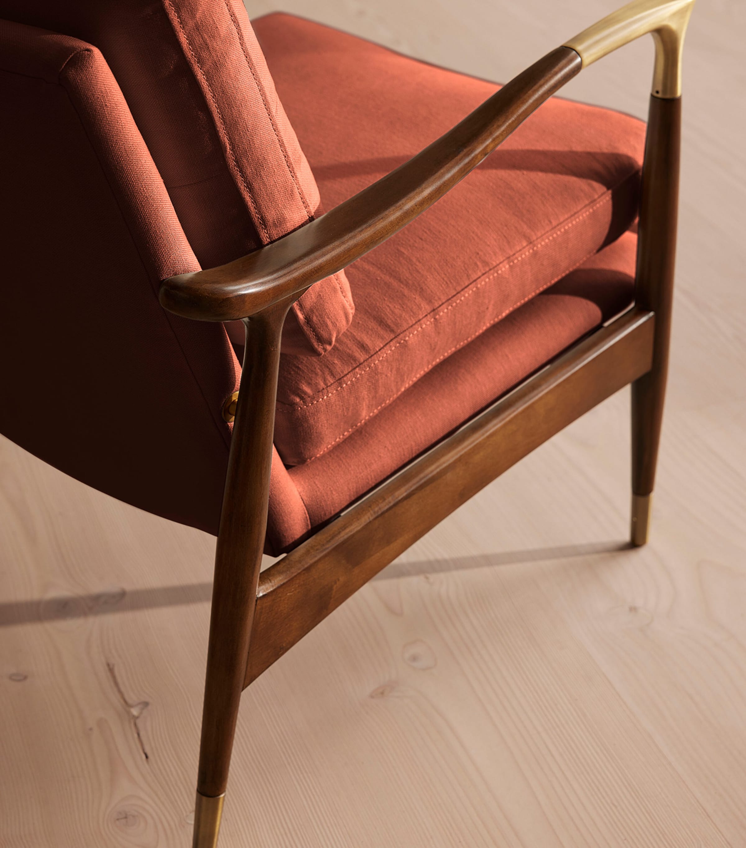 Soho Home Linen Theodore Armchair Natural Image 8