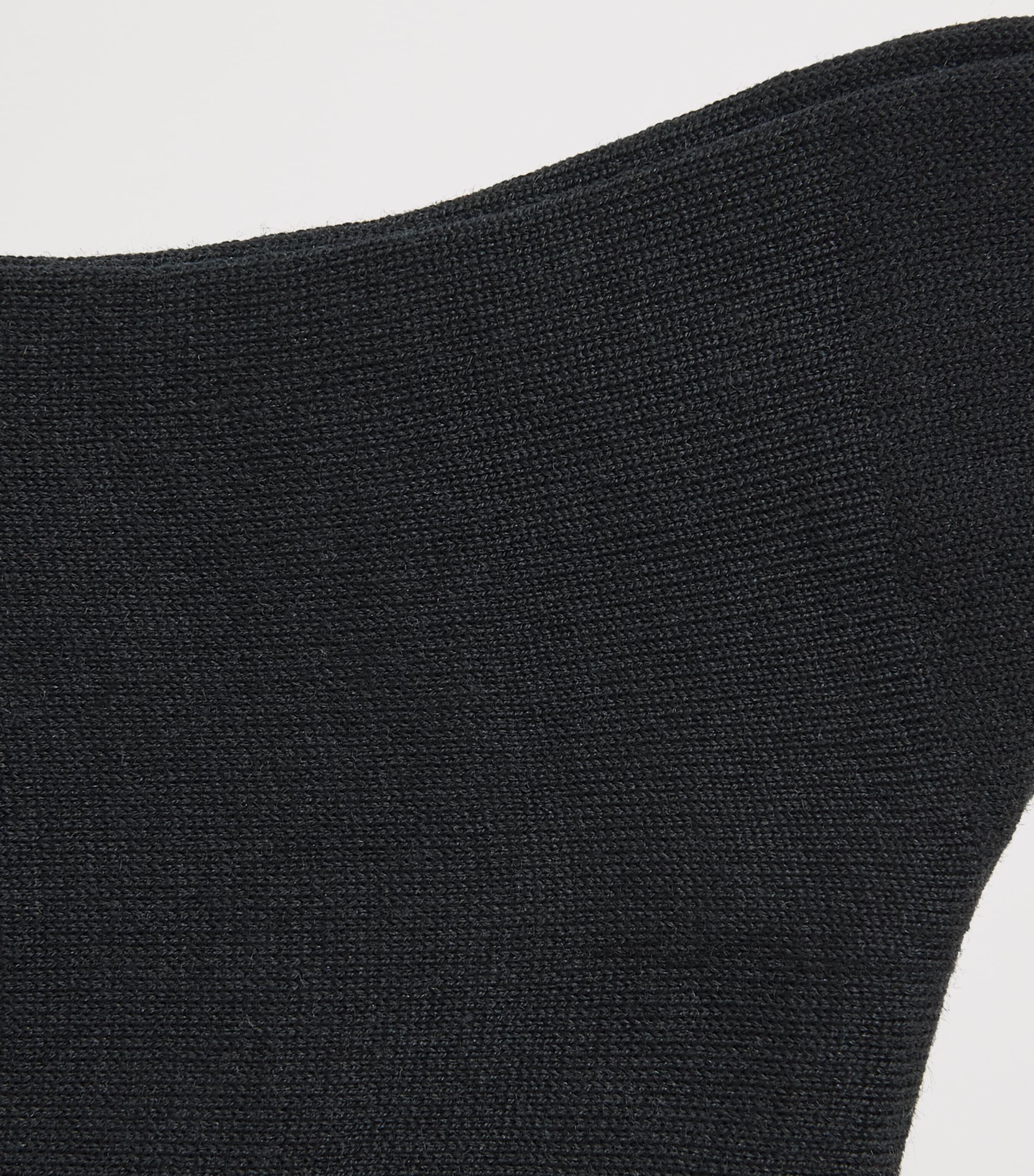 Falke Mens Wool-Silk No.6 Socks Navy Image 2