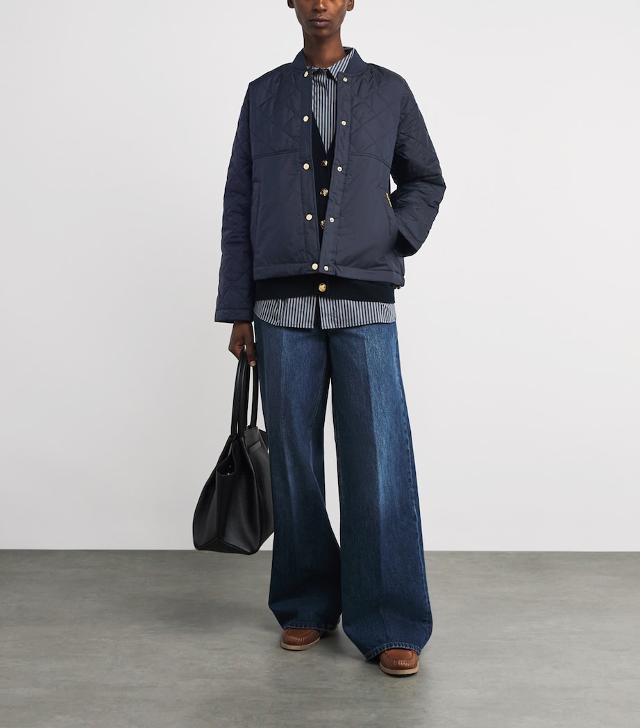 Quilted Wetherby Jacket DARK NVY/DRESS TARTN Image 2